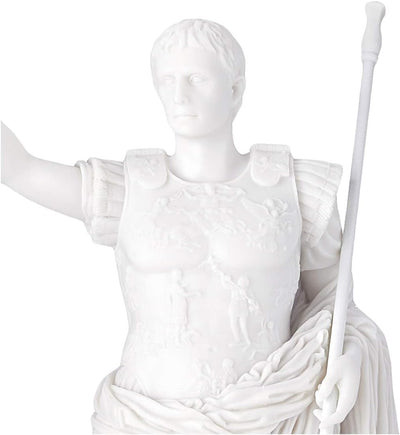 Design Toscano Statua in Marmo Sintetico Augusto di Prima Porta