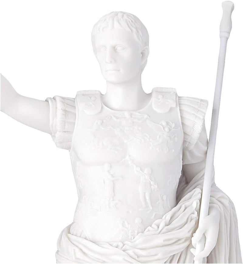 Design Toscano Statua in Marmo Sintetico Augusto di Prima Porta