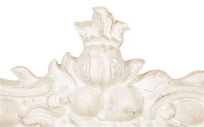 Biscottini FREGIO CESTO FRUTTA IN LEGNO FINITURA BIANCO ANTICATO MADE IN ITALY realizzato