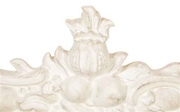 Biscottini FREGIO CESTO FRUTTA IN LEGNO FINITURA BIANCO ANTICATO MADE IN ITALY realizzato