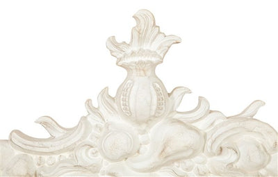 Biscottini FREGIO CESTO FRUTTA IN LEGNO FINITURA BIANCO ANTICATO MADE IN ITALY realizzato