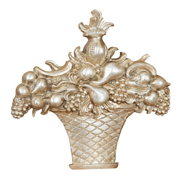 Biscottini FREGIO CESTO FRUTTA IN LEGNO FINITURA ARGENTO ANTICATO MADE IN ITALY Offerta