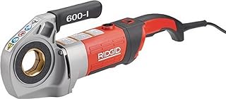 "RIDGID 44878 Modello 600-I filettatrice portatile elettrica con bussole, custodia e braccio di supporto BSPT 11R da 1/2""-1-1/4"" pollici"