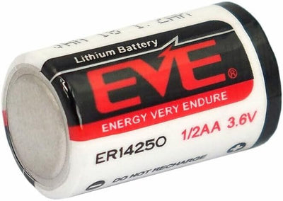 Batterie EVE 14250 mezzastilo 1/2 AA ER14250 3.6V 1200 mAh Li-SOCL2 al litio e bicloruro di tionile sensore 10 Pezzi