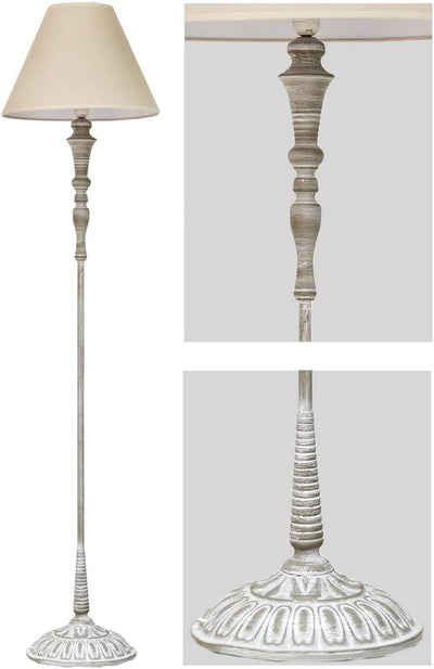 LAMPADA DA TERRA PIANTANA ROSETTE 38*38*155CM, IN METALLO