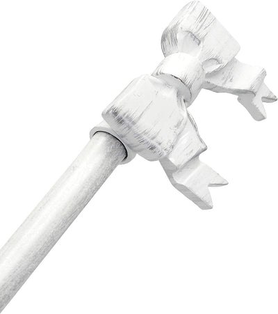 Bastone per Tende Estensibile Shabby Chic Silver Cadeaux Collection 120-210 cm