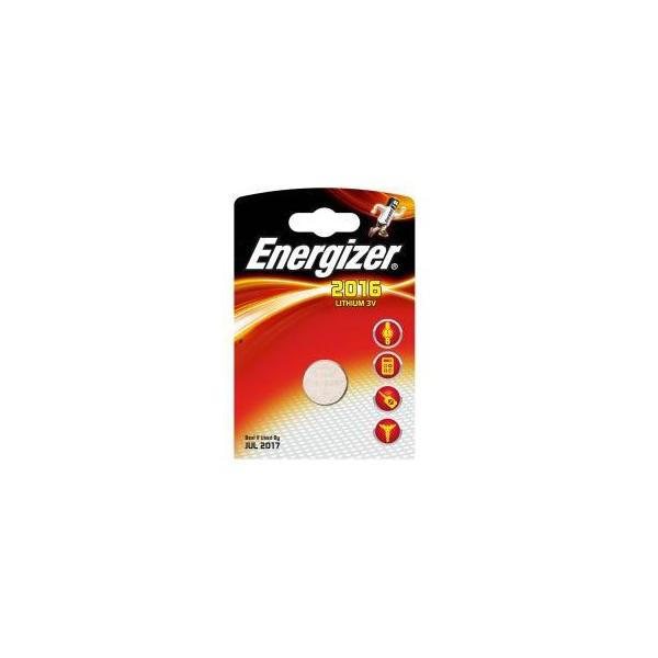 Batteria al Litio Energizer CR2016 - Batteria Bottone 3V - confezione da 1 - DL2016 CR2016
