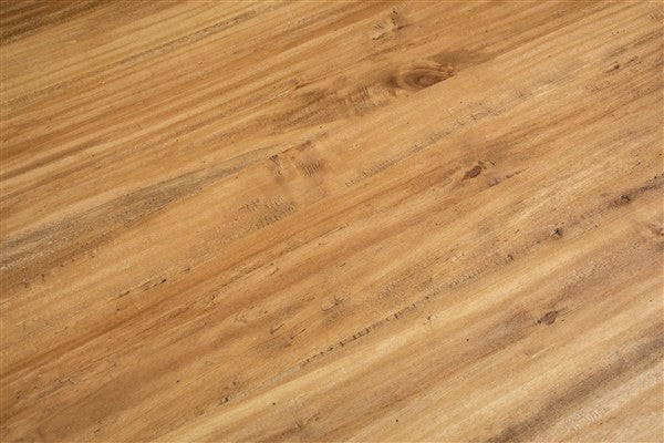 Biscottini Tavolo Country allungabile in legno massello di tiglio struttura bianca anticata piano naturale L200xPR90xH80 cm. Made in Italy