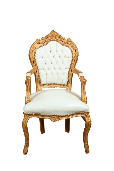 Biscottini Poltrona stile francese Luigi XVI in legno massello di faggio XVI, faggio,