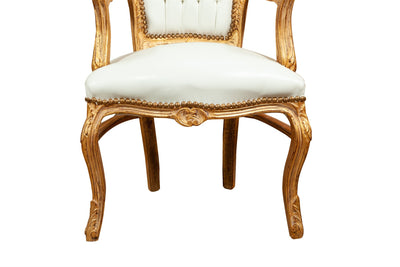 Biscottini Poltrona stile francese Luigi XVI in legno massello di faggio XVI, faggio,