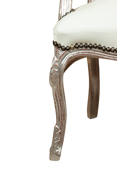 Biscottini Poltrona stile francese Luigi XVI in legno massello di faggio XVI, faggio,