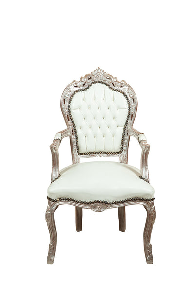 Biscottini Poltrona stile francese Luigi XVI in legno massello di faggio XVI, faggio,