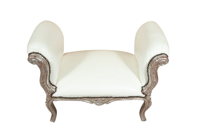 Biscottini Panchetta stile francese Luigi XVI in legno massello di faggio XVI, faggio,