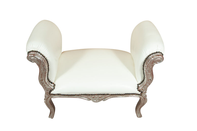 Biscottini Panchetta stile francese Luigi XVI in legno massello di faggio XVI, faggio,