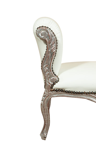 Biscottini Panchetta stile francese Luigi XVI in legno massello di faggio XVI, faggio,