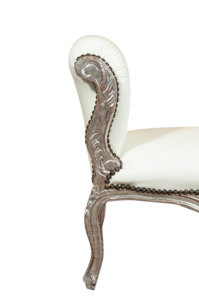 Biscottini Panchetta stile francese Luigi XVI in legno massello di faggio XVI, faggio,