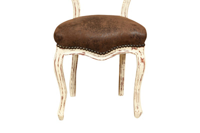 Biscottini Sedia stile francese Luigi XVI in legno massello di faggio