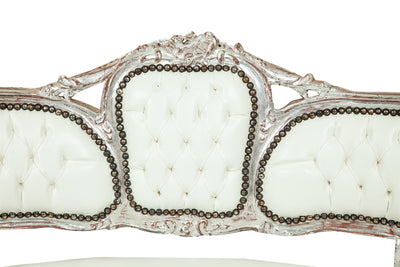 Biscottini Divanetto stile francese Luigi XVI in legno massello di faggio XVI, faggio,