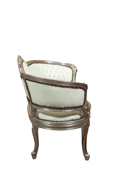 Biscottini Divanetto stile francese Luigi XVI in legno massello di faggio XVI, faggio,