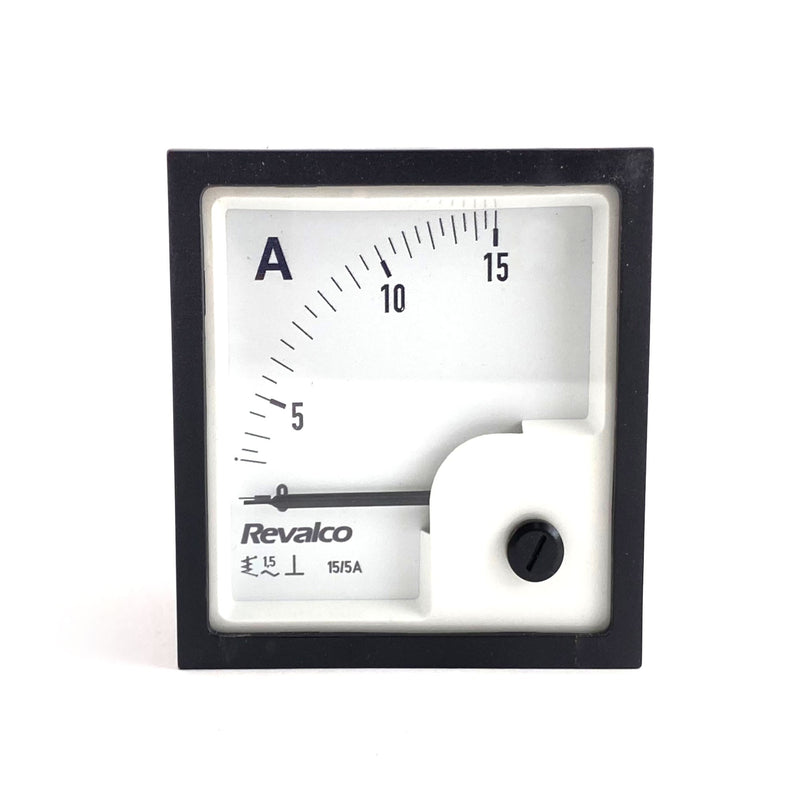 Amperometro analogico 90 15/5A 72 gradi fer. Revalco