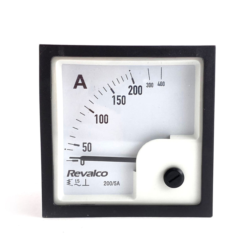 Amperometro analogico 90 gradi fer. 72 200/5A 2IN Revalco