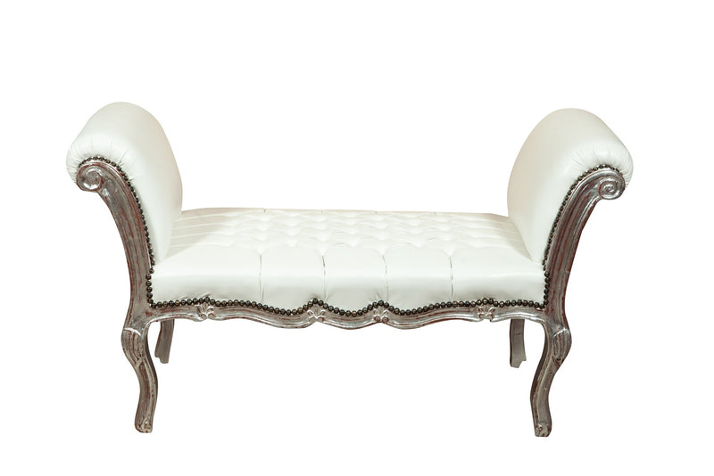 Biscottini Panchetta stile francese Luigi XVI in legno massello di faggio XVI, faggio,