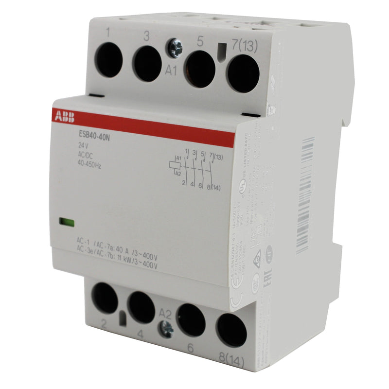 Contattore modulare 4 vie NO 40A bobina 24 VDC Abb
