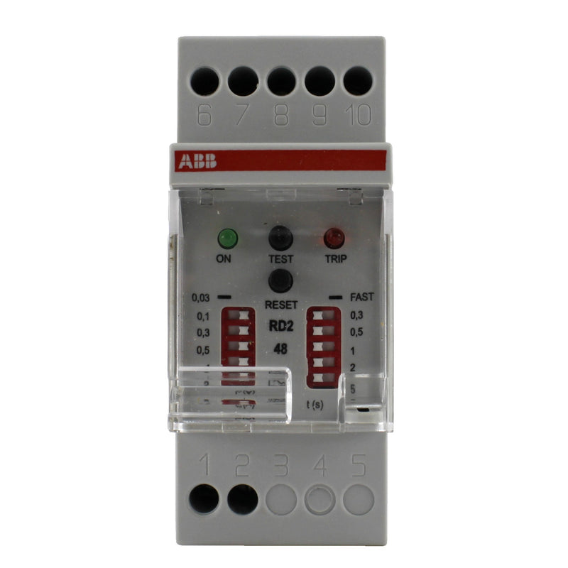 Differenziale elettronico RD2-48 1 scambio 0,03A-30A 48-150VCA/VCC Abb