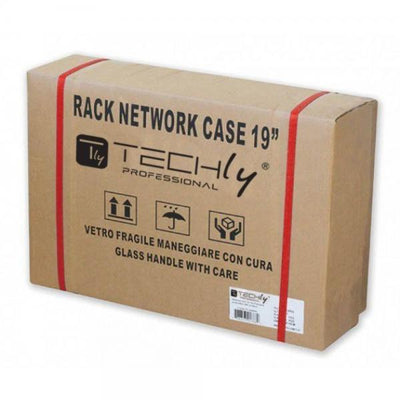 Armadio Rack 19'' Flat a muro p.15cm 12 unità sezione unica Grigio