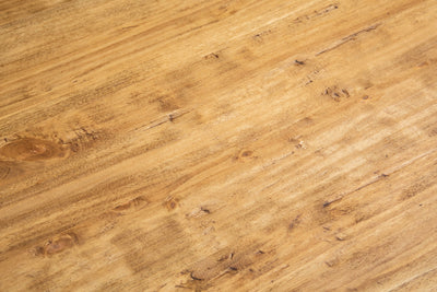 Biscottini Tavolo Country allungabile legno massello di tiglio struttura bianca anticata piano naturale L220xPR100xH80 cm. Made in Italy