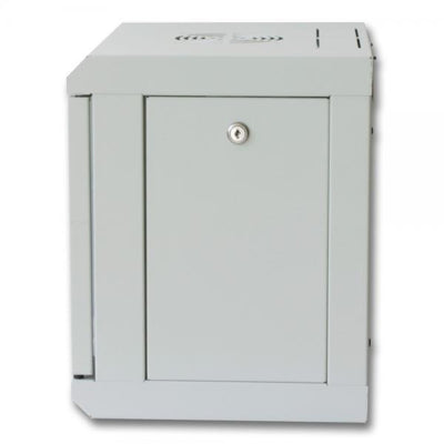 Armadio Rack 10'' a muro 6 unità con pannelli asportabili Grigio prof. 300 mm