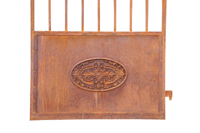 Biscottini Cancello in ferro finitura anticata L96XPR8XH200 CM forgiato mano verniciato