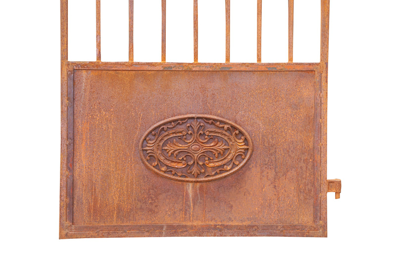 Biscottini Cancello in ferro finitura anticata L96XPR8XH200 CM forgiato mano verniciato