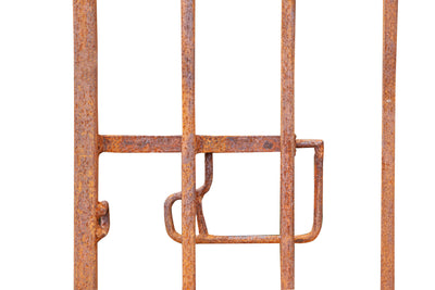 Biscottini Cancello in ferro finitura anticata L96XPR8XH200 CM forgiato mano verniciato