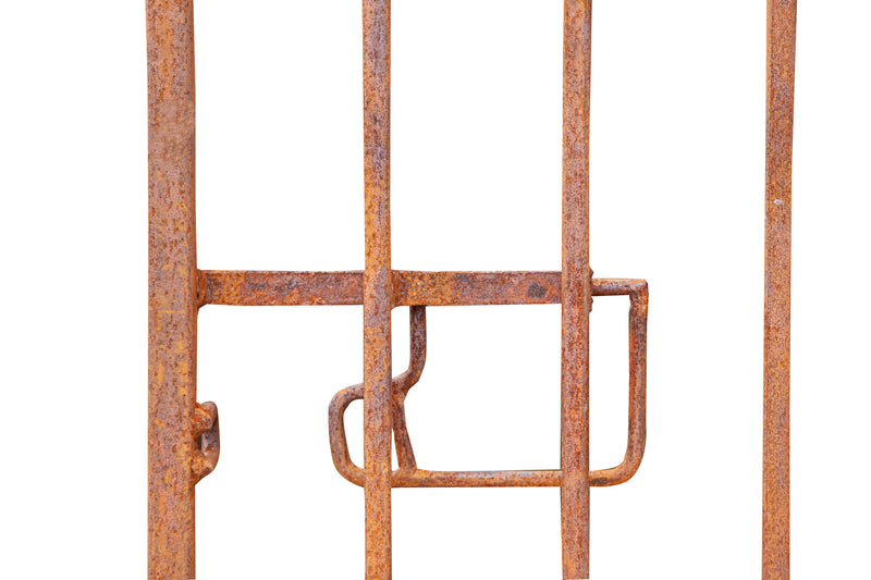 Biscottini Cancello in ferro finitura anticata L96XPR8XH200 CM forgiato mano verniciato