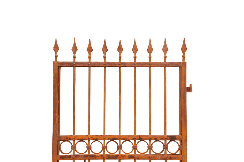 Biscottini Cancello in ferro finitura anticata L107XPR8XH200 cm forgiato mano verniciato