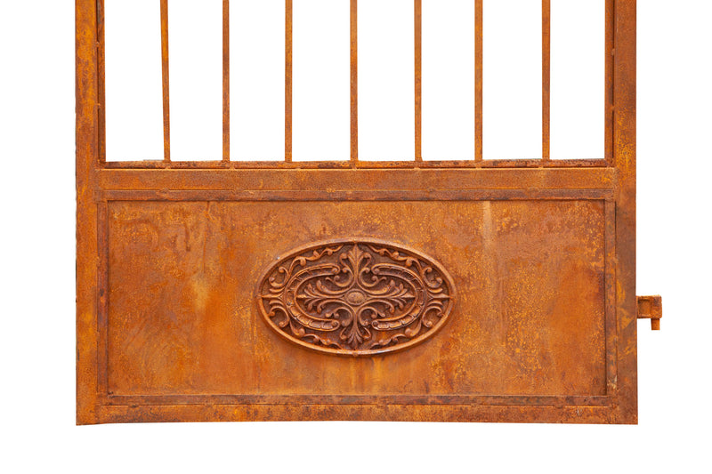 Biscottini Cancello in ferro finitura anticata L107XPR8XH200 cm forgiato mano verniciato