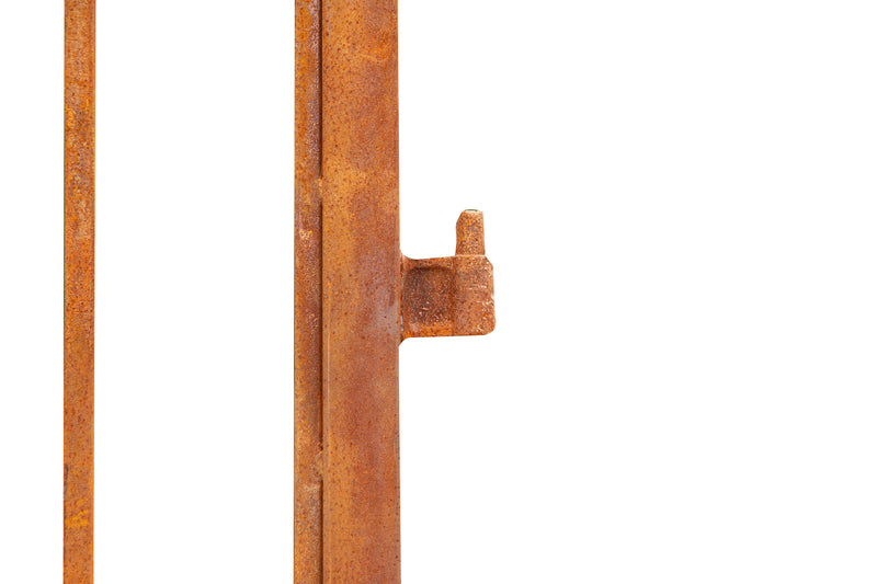 Biscottini Cancello in ferro finitura anticata L107XPR8XH200 cm forgiato mano verniciato