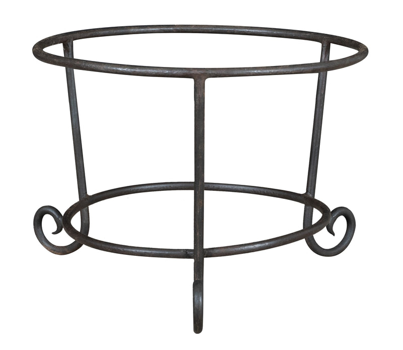 Biscottini Base portavasi in ferro pieno forgiato a mano dimensioni lunghezza profondità