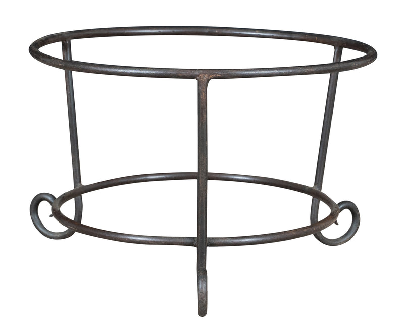 Biscottini Base portavasi in ferro pieno forgiato a mano dimensioni lunghezza profondità