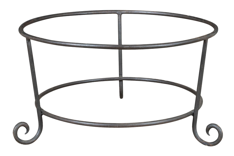 Biscottini Base portavasi in ferro pieno forgiato a mano dimensioni lunghezza profondità