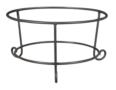 Biscottini Base portavasi in ferro pieno forgiato a mano dimensioni lunghezza profondità