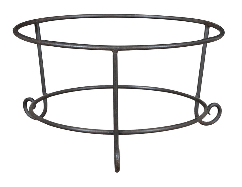 Biscottini Base portavasi in ferro pieno forgiato a mano dimensioni lunghezza profondità