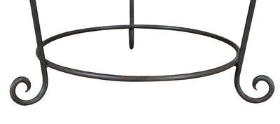 Biscottini Base portavasi in ferro pieno forgiato a mano dimensioni lunghezza profondità