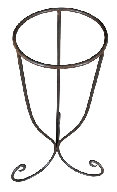 Biscottini Base portavasi in ferro pieno forgiato a mano dimensioni lunghezza profondità