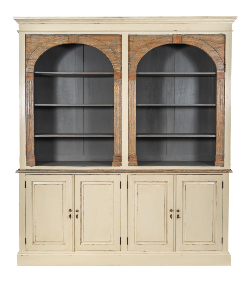 Biscottini Libreria in legno massello di mogano rovere Spaziosa molto robusta Offerta