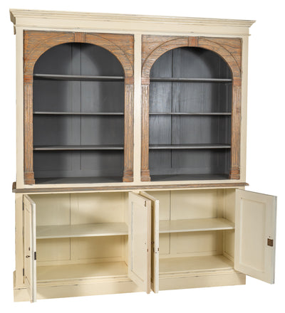 Biscottini Libreria in legno massello di mogano rovere Spaziosa molto robusta Offerta