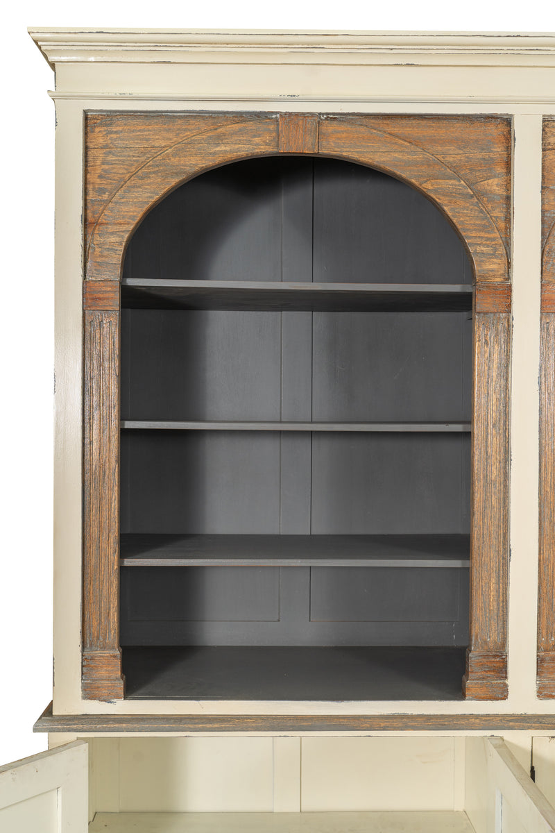 Biscottini Libreria in legno massello di mogano rovere Spaziosa molto robusta Offerta