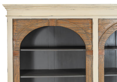 Biscottini Libreria in legno massello di mogano rovere Spaziosa molto robusta Offerta