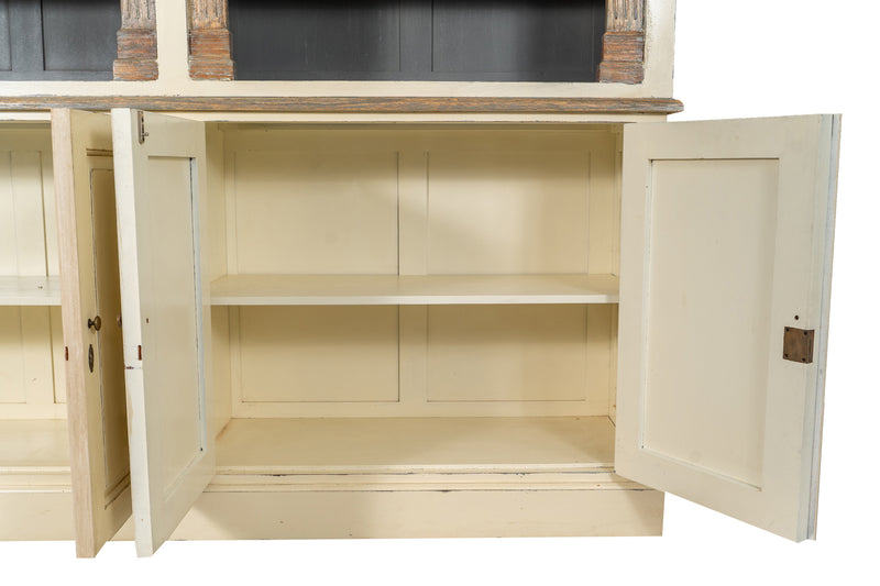 Biscottini Libreria in legno massello di mogano rovere Spaziosa molto robusta Offerta